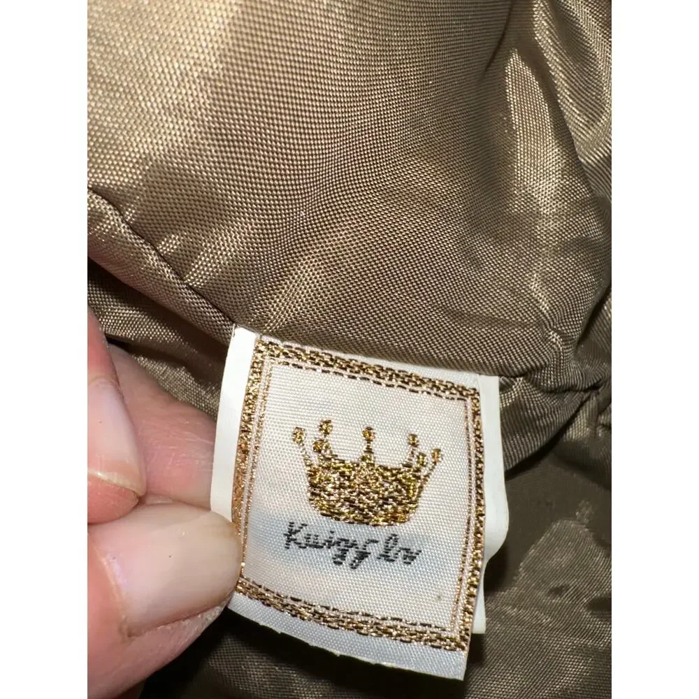 NWOT WARM LINED CAMO DRAGON EMBROIDERY DOG COAT 100% COTTON